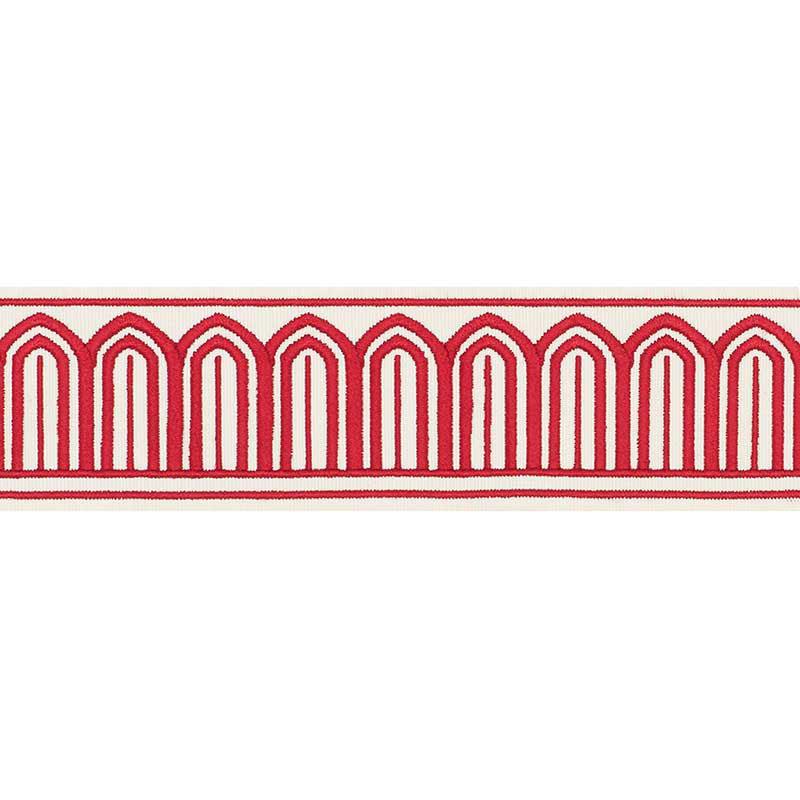 ARCHES EMBROIDERED TAPE MEDIUM_RED