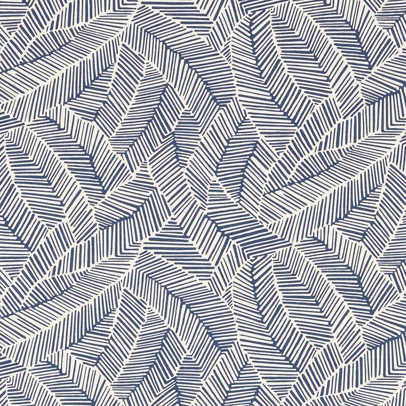 ABSTRACT LEAF_NAVY
