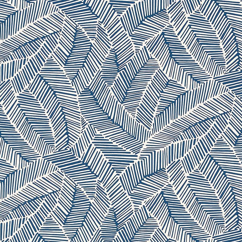 ABSTRACT LEAF_NAVY