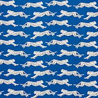 LEAPING LEOPARDS_BLUE